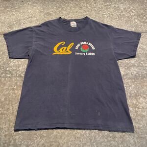 Vintage UC Berkeley CAL Rose Bowl Bound 2005 T-Shirt Large Y2K Bears NCAA